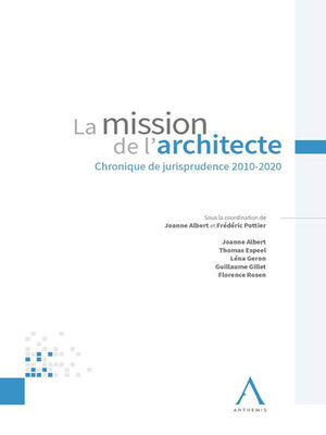 cover image of La mission de l'architecte